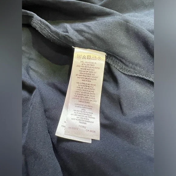 FRENCH CONNECTION Navy blue and gold waist cutout mini dress size 8. - Picture 13 of 16